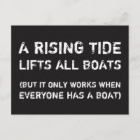 A RISING TIDE... Social Justice Equality Postcard