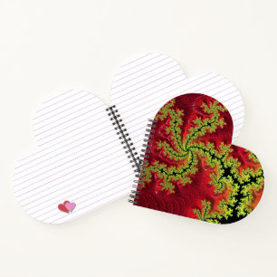 A River Runs Through It Heart Shaped Notebook