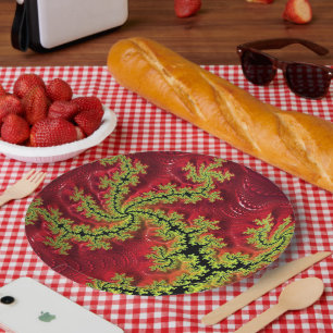 A River Runs Through It Paper Plate