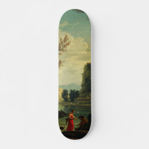 A River with Fishermen by Joseph Vernet Skateboard