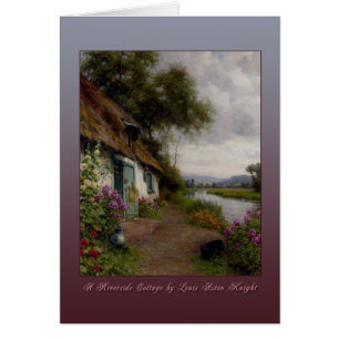 A Riverside Cottage by Louis Aston Knight