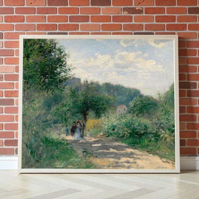 A Road in Louveciennes by Auguste Renoir, Fine Art Poster (Creator Uploaded)