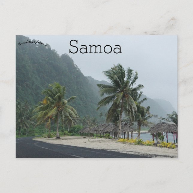 A Road in Samoa Postcard (Front)