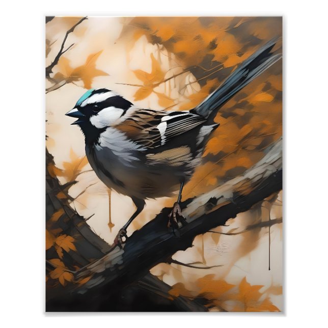 A Robin's Serenade in the Canopy, Photo Print (Front)