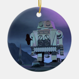A Robot Moon Walker Ornament