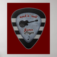 a rock guitar pick art/wall/decor
