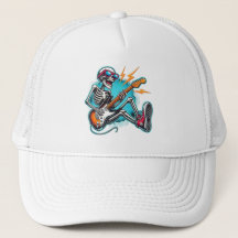 A rock star skeleton