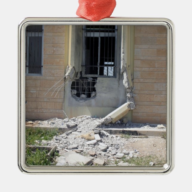 A Rocket Propelled Grenade Metal Tree Decoration (Front)