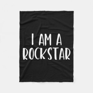 A Rockstar Halloween Costume Easy Funny Rock-Star Fleece Blanket