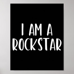 A Rockstar Halloween Costume Easy Funny Rock-Star Poster