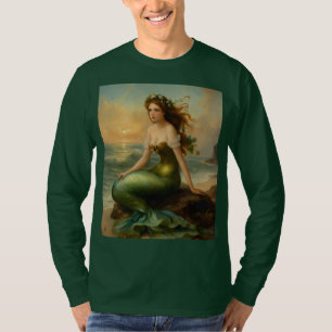 A Romantic Ode to Mermaids in 18th Century Splendo T-Shirt