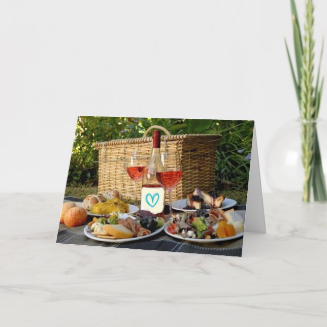 A ROMANTIC PICNIC TO LAST A LIFETIME-TO GROOM CARD (Front)