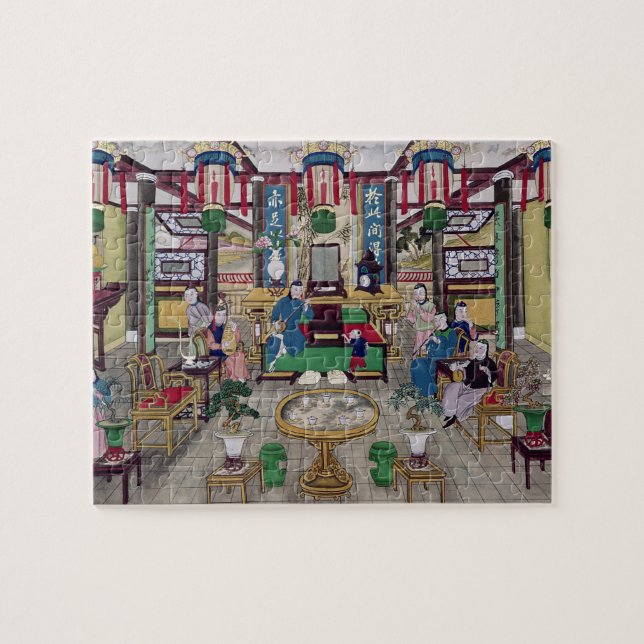 A Room in the House of Mr. Kong, a Peking Merchant Jigsaw Puzzle (Horizontal)