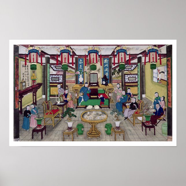 A Room in the House of Mr. Kong, a Peking Merchant Poster (Front)