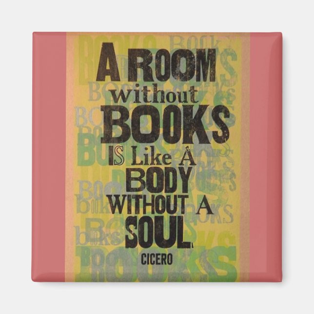 A Room Without Books Magnet (Front)