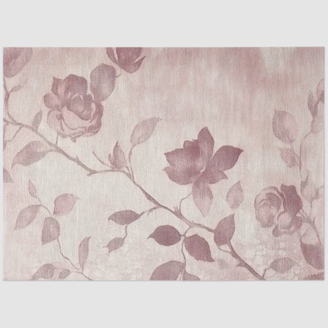 A Rose and Lace Series Design #12 Tissue Paper (Front)