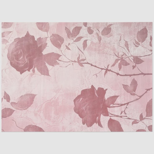 A Rose and Lace Series Design #6 Tissue Paper (Front)