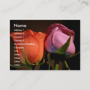 A Rose Couple Business Card