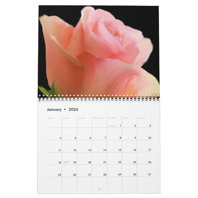 A Rose Filled Calendar (Jan 2026)