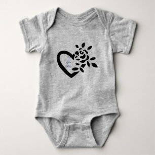 A rose for your baby. baby bodysuit