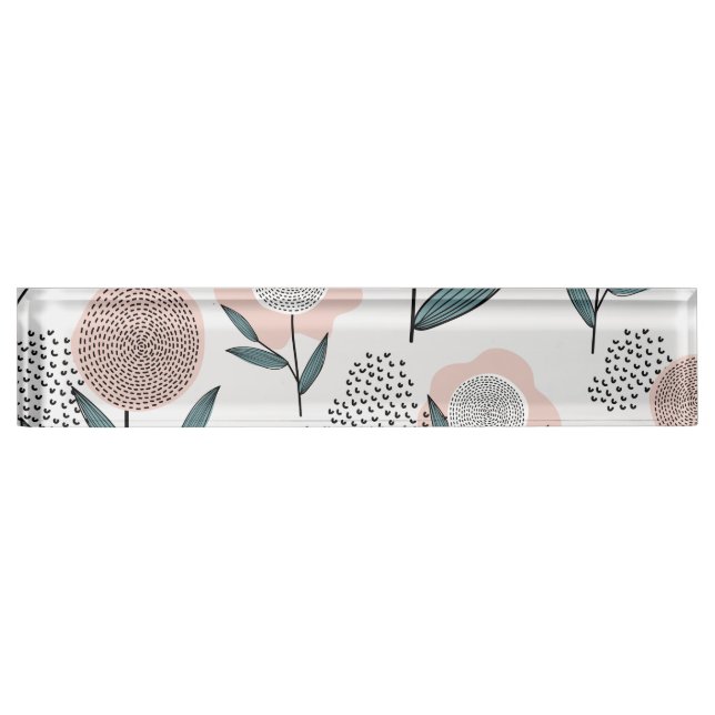 A rose nameplate (Front)