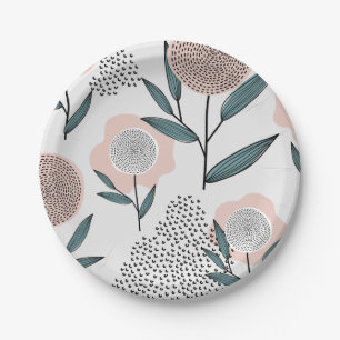 A rose paper plate