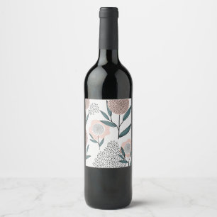 A rose wine label