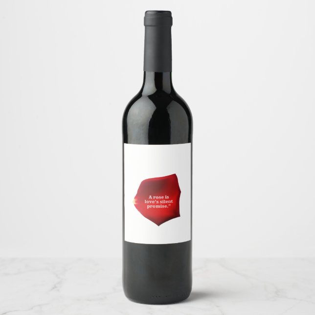 A Rose Wine Label (Front)