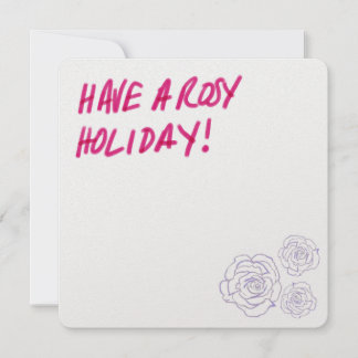 A Rosy Holiday Card