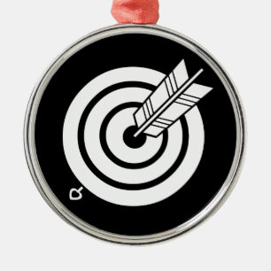 a round arrow metal tree decoration