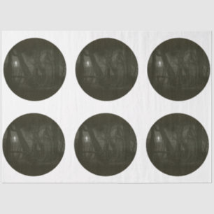 A Round Gothic Halloween Series Design 4 Tissue Paper