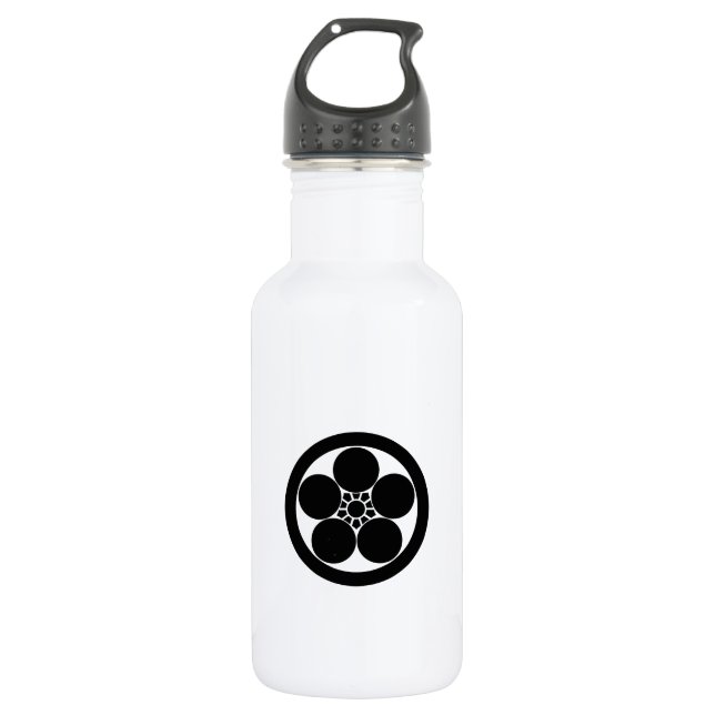 a round plum-pot 532 ml water bottle (Front)