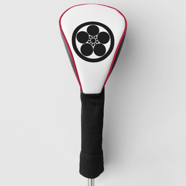 a round plum-pot golf head cover (Front)