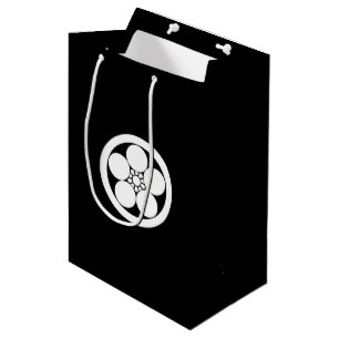 a round plum-pot medium gift bag