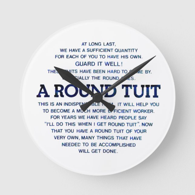 A Round Tuit Clock (Front)