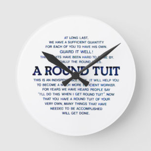A Round Tuit Clock