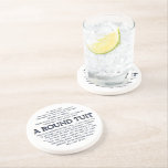 A Round Tuit! Coaster<br><div class="desc">Fun saying seen on a plate in village near London UK</div>