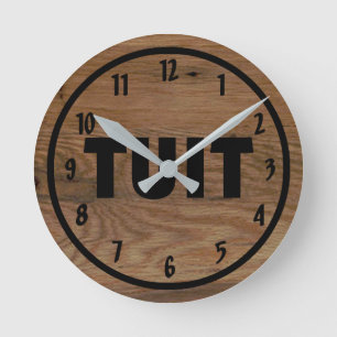 A Round Tuit Funny  Clock