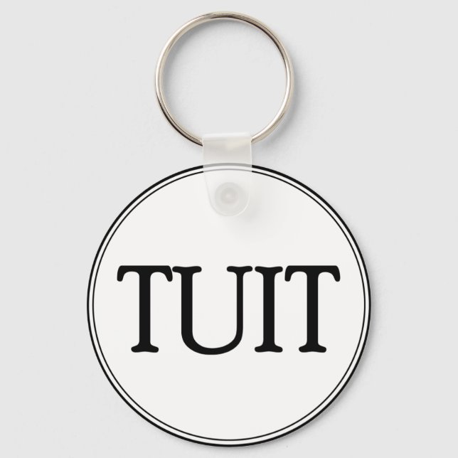 A Round Tuit Key Ring (Front)