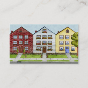 A Row Of Houses Profile Card