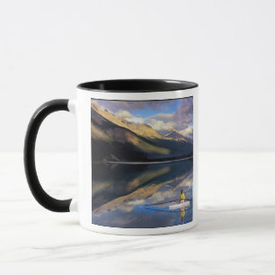 A rower on Banff Lake in the Canada MR) Mug