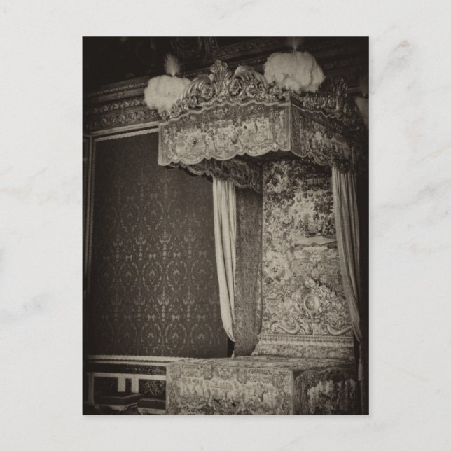 A royal bedchamber, Château Versailles Postcard (Front)