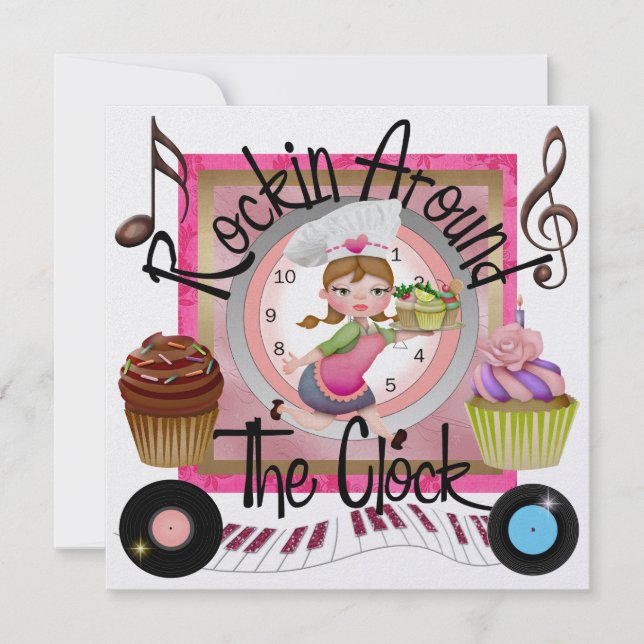 A Royal Cupcake Rockin' Party - SRF Invitation (Front)