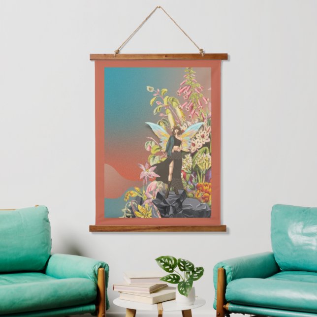 A Royal Fairy Lookout 26"x36"  Hanging Tapestry (Living Room)