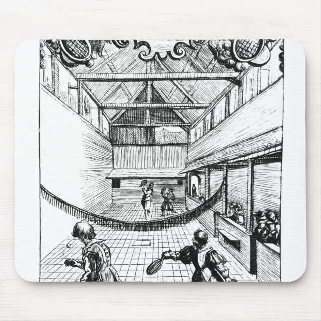 A Royal Game of Tennis in the Jeu de Paume Mouse Pad (Front)