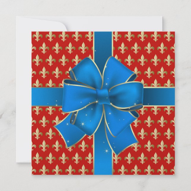 A Royally Elegant Fleur de Lis Invitation - SRF (Front)