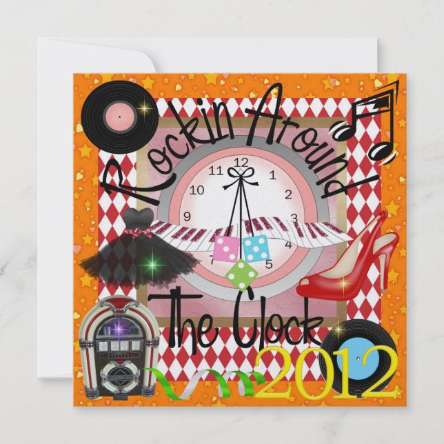 A Royally Rockin' New Year's Eve Party - SRF Invitation (Front)