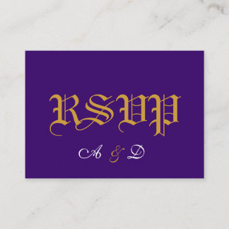 A , RSVP, ENCLOSURE CARD