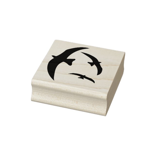 A rubber stamp of birds in flight (Stamp)