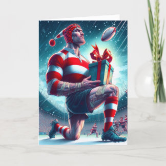 A Rugby Christmas - Rugby Greeting Card